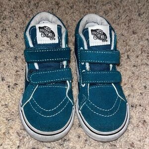 Vans Kids Teal High-Top Sneakers | 8